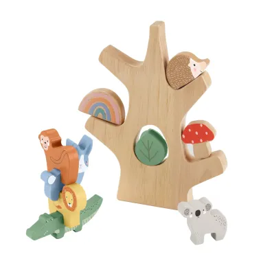 Fisher-Price. Drewniane drzewko Zestaw klock�w