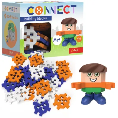Klocki Connect - Pocket 30 Boy: Mat