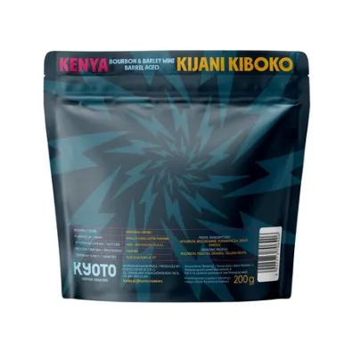 Kyoto Kawa ziarnista Kenia Kijani Kiboko Barrel Aged Washed Filter 200 g