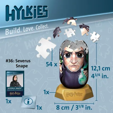 Puzzle 54 el. 3D Hylkies: Severus Snape Ravensburger