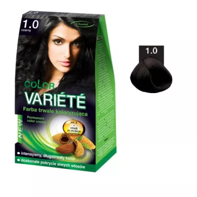 Chantal Farba trwale koloryzuj�ca 1.0 Czarny Variete Color Permanent Color Cream 50 g