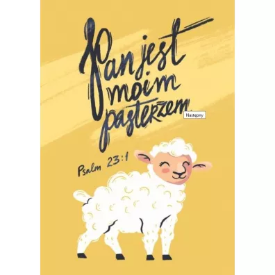 Poczt�wka z kolorowank� Pan jest moim pasterzem - Maria  Garcarz