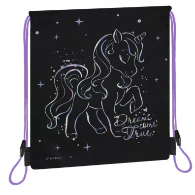 Worek na buty Unicorn czarny STARPAK 527157
