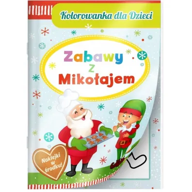 Zabawy z Miko�ajem kolorowanka z naklejkami
