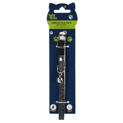 Obro�a dla kota 1 cm z dzwonkiem brokatowa TRIK&ROLL 560696