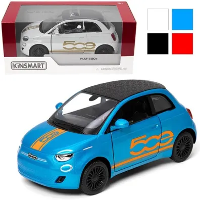 Fiat 500e z nadrukiem 1:28 Kinsmart