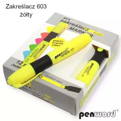 Penword Zakre�lacz ��ty 12 szt.
