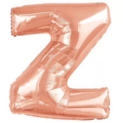 Amscan Balon foliowy litera Z r�owe z�oto 60x86cm