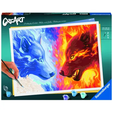 Malowanie po numerach CreArt - Wilki Ravensburger