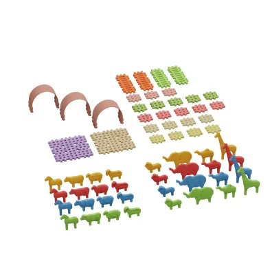 Puzzle Mini Waffle 62 el. Zwierz�ta Marioinex