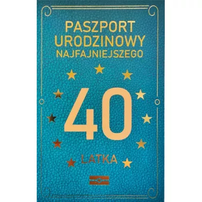 Yeku Karnet Urodzinowy 40 JCX-037