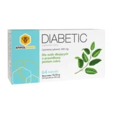 Apipolfarma Diabetic Suplement diety 64 kaps.