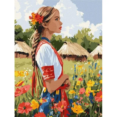 Ideyka Malowanie po numerach - Pi�kna Ukrainka 30x40cm