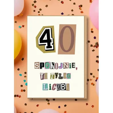 Nadwyraz.com Karnet Urodziny 40