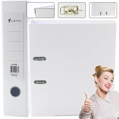 LeanToys Segregator A4 bia�y 75mm