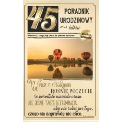 AbCard Kartka okoliczno�ciowa Urodziny 45 U75