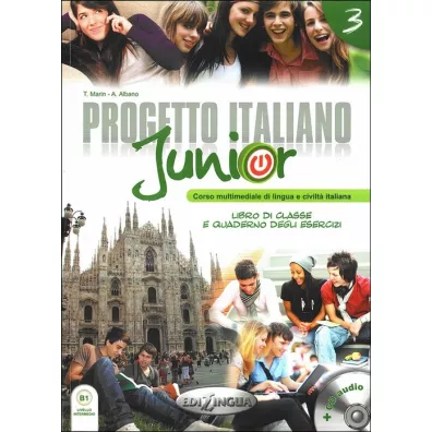 Progetto italiano junior 3 podr�cznik + �wiczenia + Audio CD - A. Albano, T. Martin