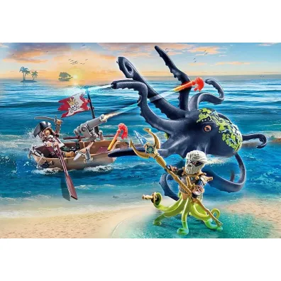 Playmobil Pirates Walka z gigantyczn� o�miornic� 71419