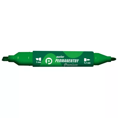 Tetis Marker dwustronny permanentny okr�g�y/�ci�ty zielony