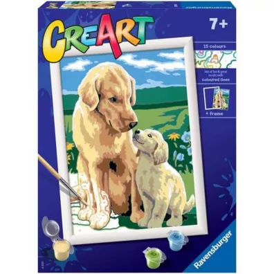Malowanie po numerach CreArt - Pieski Ravensburger