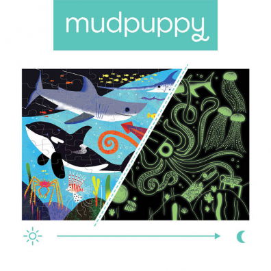 Puzzle wiecce w ciemnoci Drapieniki z oceanw 5+ Mudpuppy