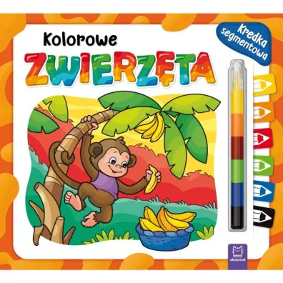 Kolorowe zwierz�ta. Kredka segmentowa
