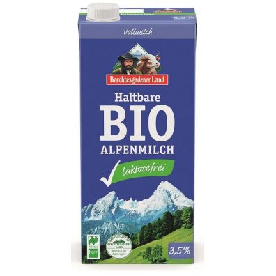 Berchtesgadener Land Mleko alpejskie UHT o obnionej zawartoci laktozy (min. 3,5 % tuszczu) 1 l Bio