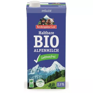 Berchtesgadener Land Mleko alpejskie UHT o obni�onej zawarto�ci laktozy (min. 3,5 % t�uszczu) 1 l Bio