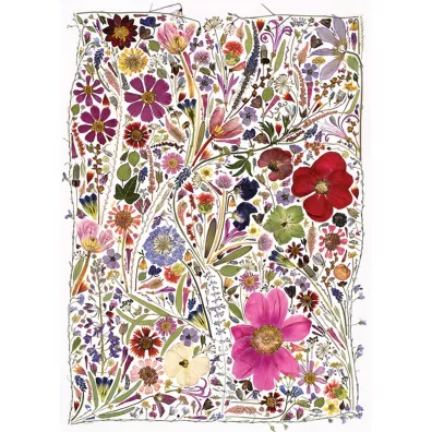 Puzzle 1000 Prasowane kwiaty: Wiosna G3 Cobble Hill