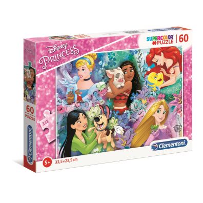 Puzzle 60 el. Supercolor. Princess Clementoni