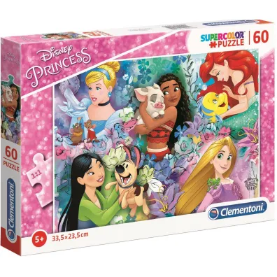 Puzzle 60 el. SuperColor. Princess Clementoni