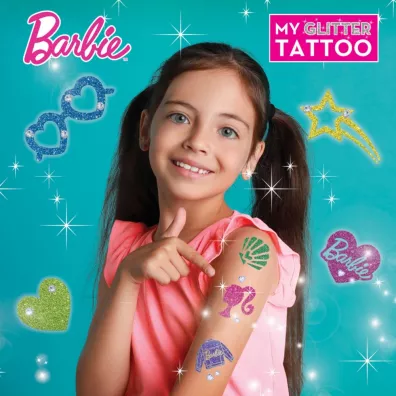 Brokatowe tatuae - Barbie Lisciani