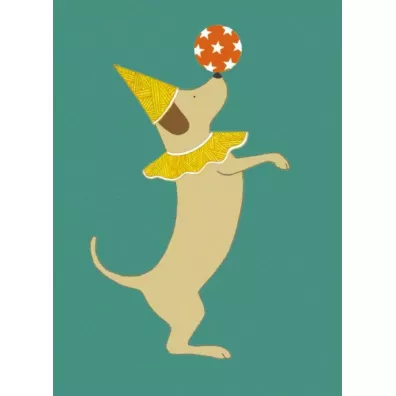 Museums & Galleries Karnet z kopert� Party Dog 17x14 cm