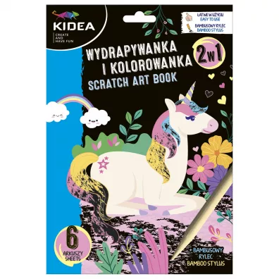 Wydrapywanka i kolorowanka 2w1 Jednoro�ce
