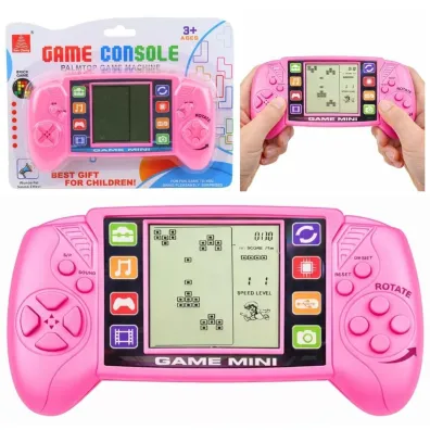 Gra elektroniczna konsola tetris r�owa LeanToys