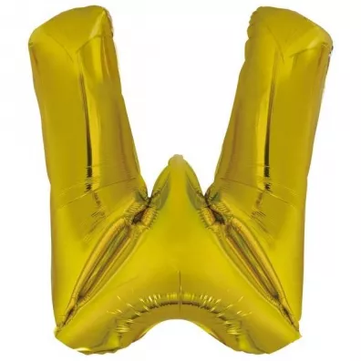 Amscan Balon foliowy litera W z�ota 79x86cm