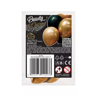 Godan Balony Beauty&Charm z�ote i czarne
