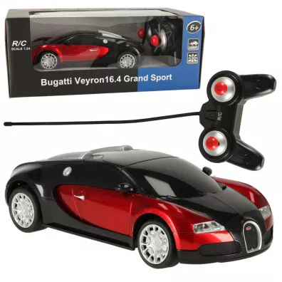 Samoch�d zdalnie sterowany na pilota RC zdalnie sterowany Bugatti Veyron licencja 1:24 czerwony