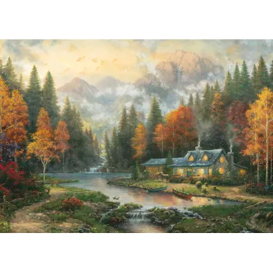 Puzzle 1000 Thomas Kinkade Jesienny wiecz�r Schmidt