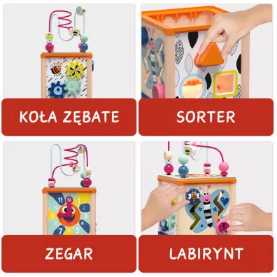 Kostka edukacyjna dla niemowl�t 12 m+ Top Bright