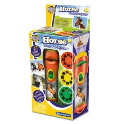 Latarka i projektor - Konie i kucyki Brainstorm Toys