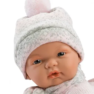 Lalka 38938 Joelle p�acz�ca z r�. kocykiem 38cm Llorens