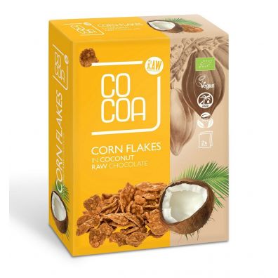 Cocoa Płatki kukurydziane w czekoladzie kokosowej 200 g Bio