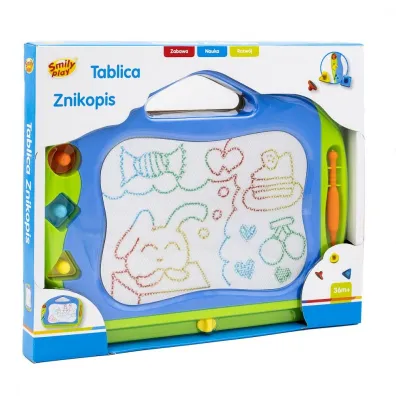 Tablica znikopis + piecztki Smily Play