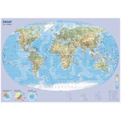 �wiat mapa �cienna podr�czna
