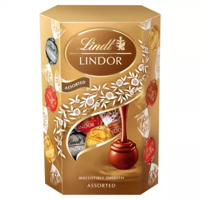Lindt Lindor Praliny z czekolady mlecznej biaej i gorzkiej 200 g