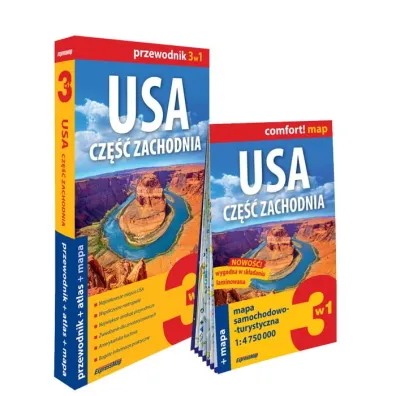 USA Cz�� zachodnia 3w1 przewodnik + atlas + mapa