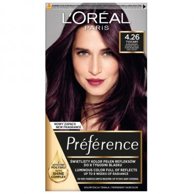 LOreal Paris Preference farba do włosów 4.26 Głęboki Chłodny Fiolet