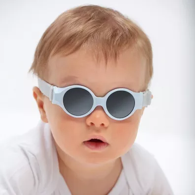 Beaba Okulary przeciwsoneczne dla dzieci z elastyczn opask 0-9 miesicy Pearl blue