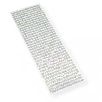 Polsirhurt Kryszta�ki samoprzylepne srebrne 6mm